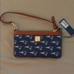 New England Patriots Dooney & Bourke wristlet